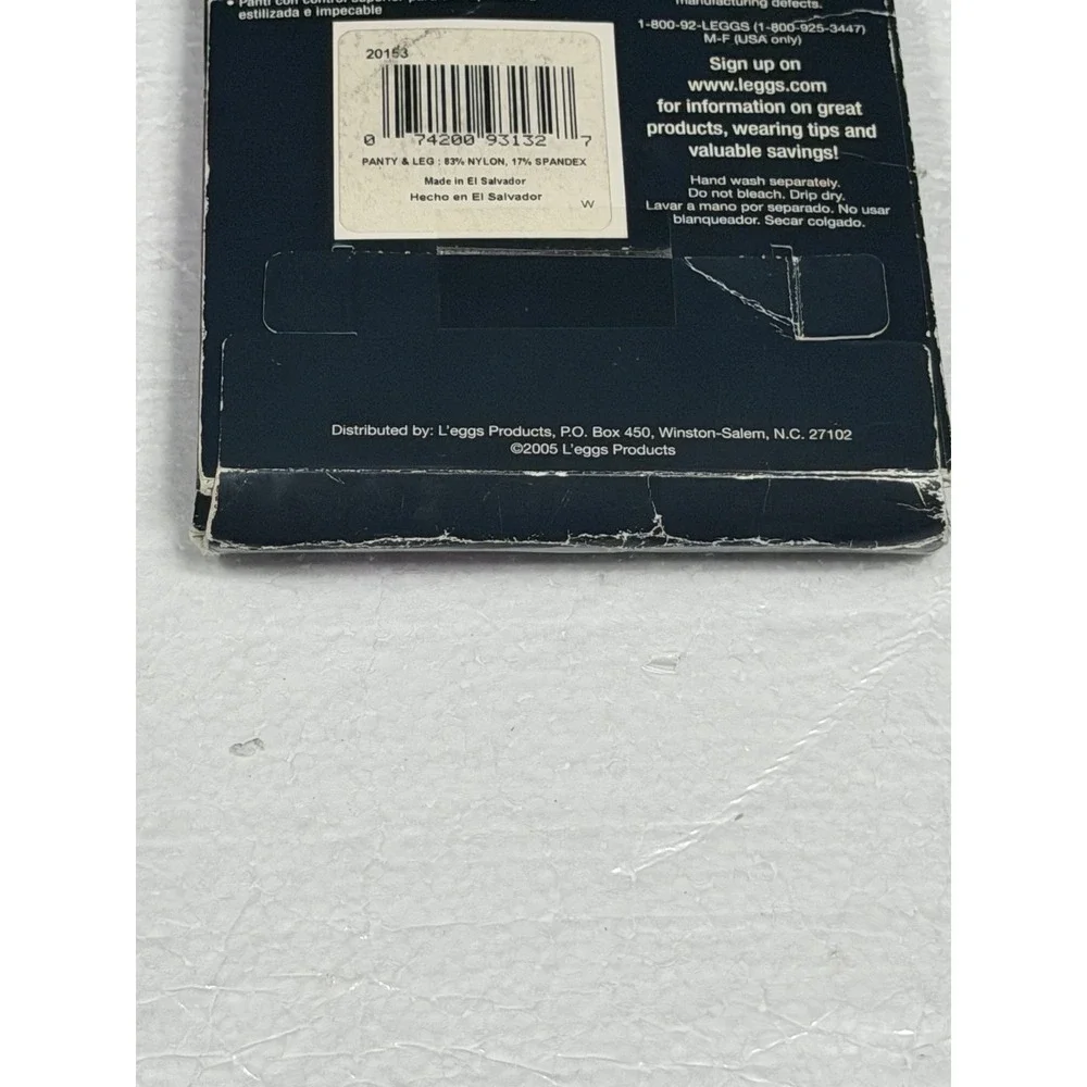 Leggs Silken Mist Perfectly Sheer Control Top Sheer Toe JET BLACK 93132